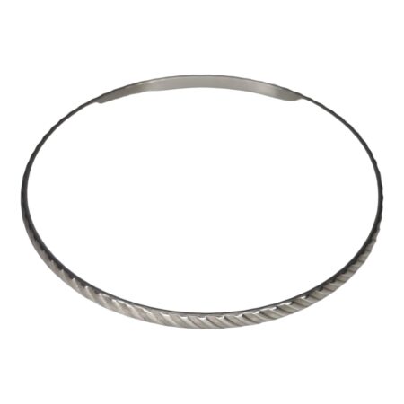 Stainless steel textured bangle, 4x70mm