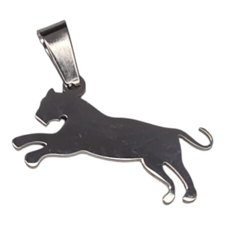 Stainless steel lioness pendant