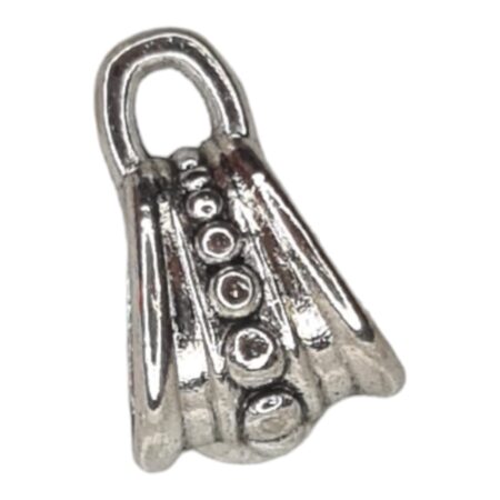 Tube bail w ring, 10x15mm, 6mm hole