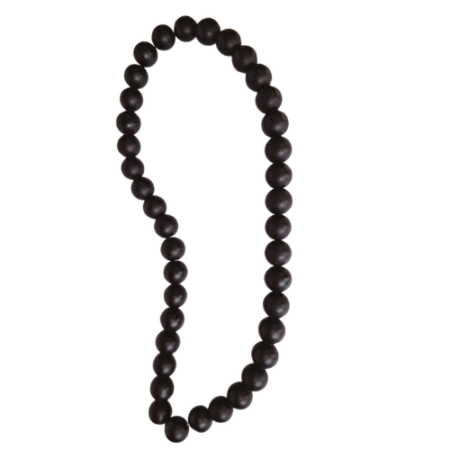 Matte Black Obsidian Bead string, 10mm, 40cm