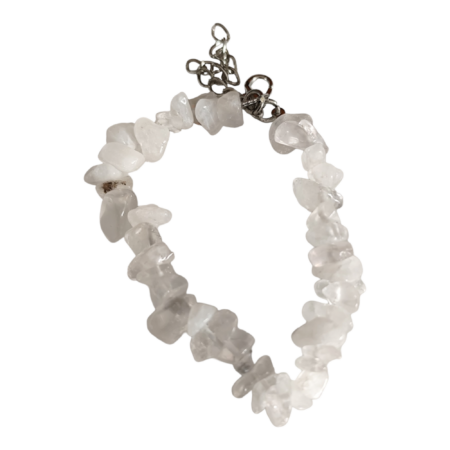 Quartz chip bracelet, extender chain