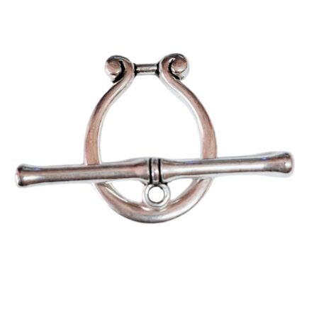 Bar and toggle clasp, Base metal, 27 x 21mm