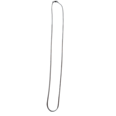 Snake chain 2.4mm thick with lobster clasp, Stainless steel, 60cm long