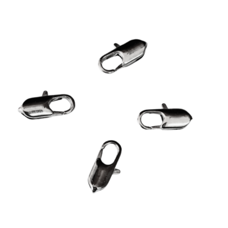 4 x Lobster clasp, Base metal, 14 x 5mm