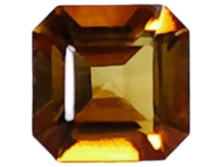 Golden Tourmaline cut stone, Cushion cut, 4.5mm, 0.35ct