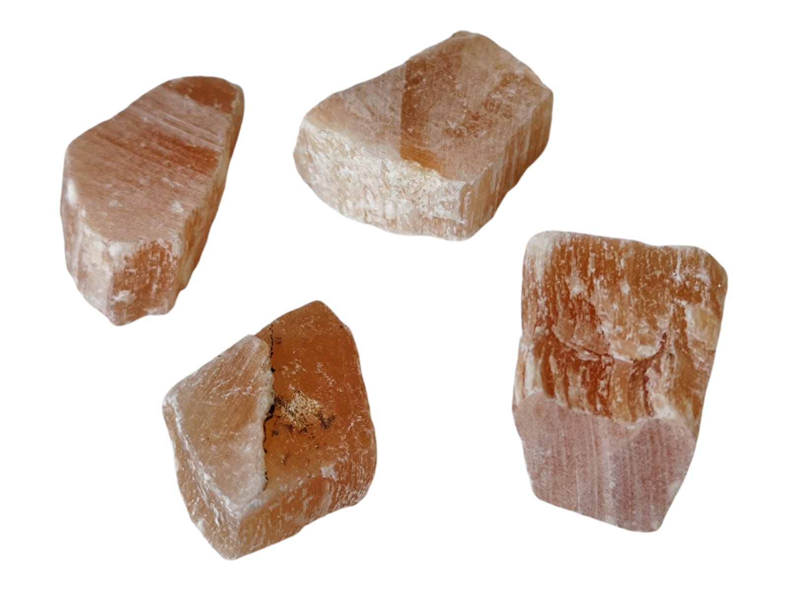 Peach Rocks Selenite rough stick, peach color, 3cm | Silver Hills Gems