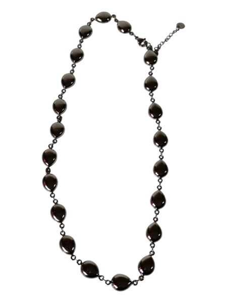 Stainless-steel drops necklace with extension chain and lobster clasp 9.6mm, 42+5cm