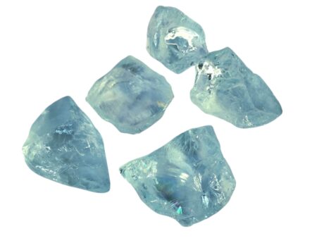 Aquamarine facet rough piece, 1.5-3cm, 1.7-12grams