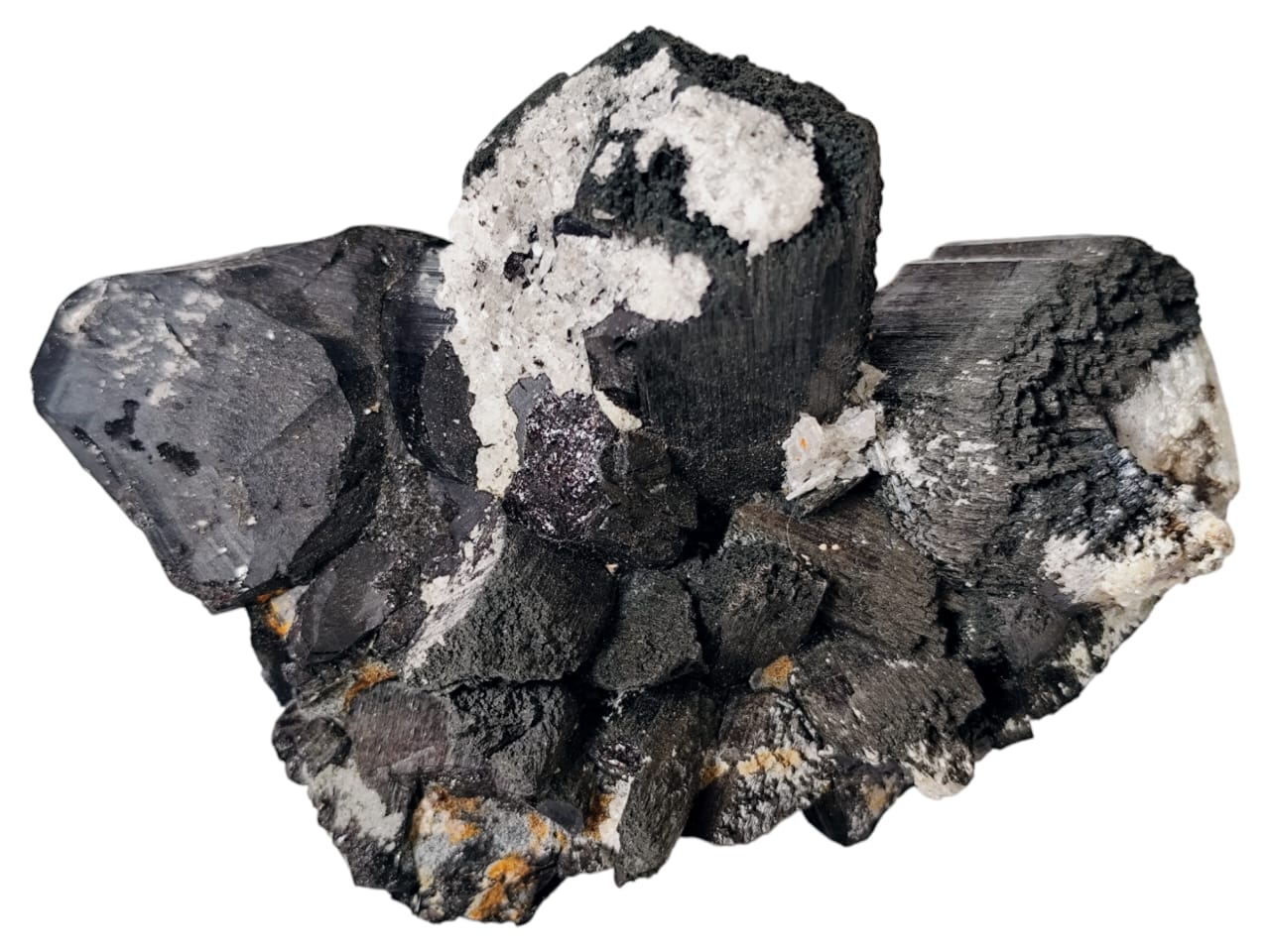 Tourmaline cluster with a bit of calcite on the one side, Erongo Mountain, Namibia, 11 x 5.6 x 6.9cm, 0.416kg - Image 2
