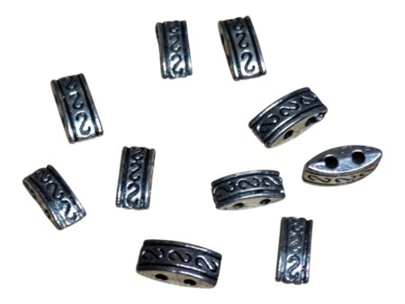 10 x Barrel spacers, base metal, 10x5 mm