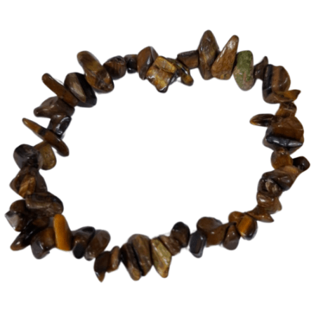Tiger eye chip bracelet, stretchcord