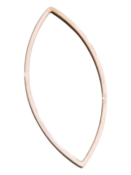 Horse eye shape pendant, Stainless Steel, rose gold 17mm