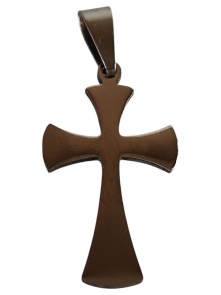 Stainless steel medium cross pendant
