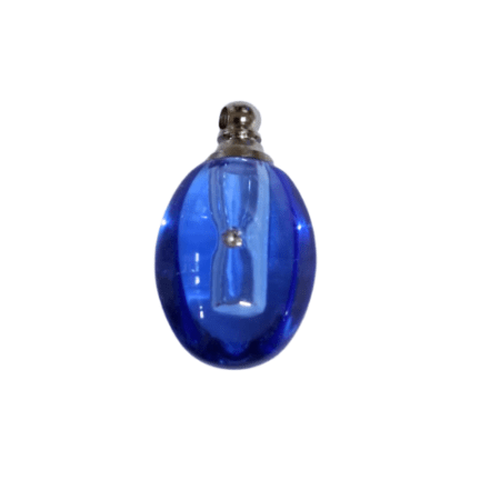 Glass vial pendant, Assorted, Oval, 22 x 14mm