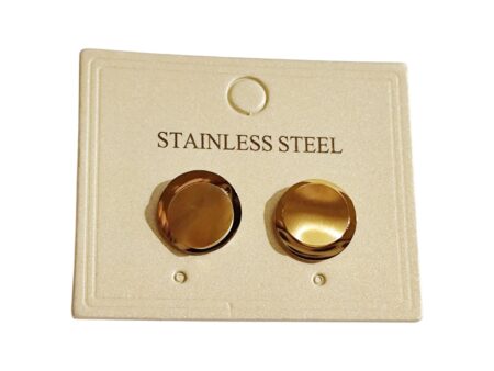 Modern Stylish Gold Stainless Steel Earrings.