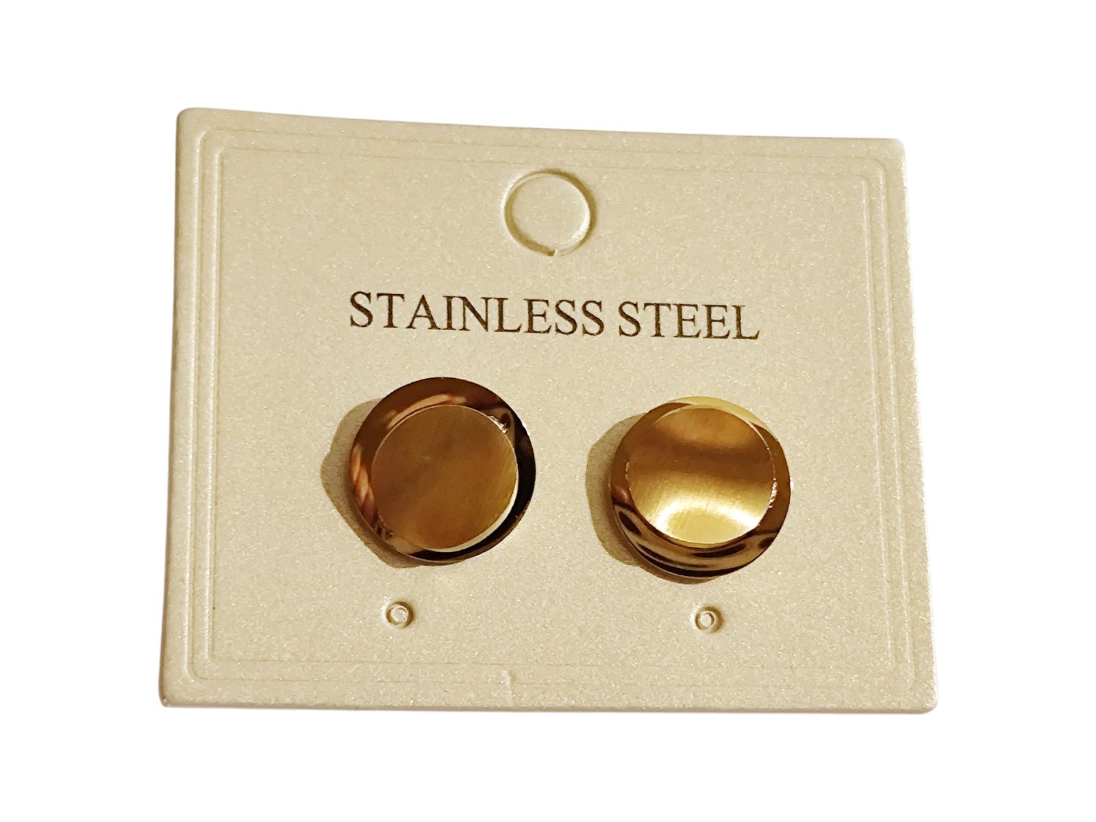 Modern Stylish Gold Stainless Steel Earrings.