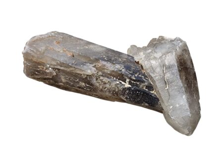 Double terminated smoky quartz point joined with another point, Namibia, 32 x 23 x 9cm