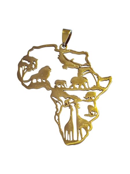 Stainless Steel Africa Pendant