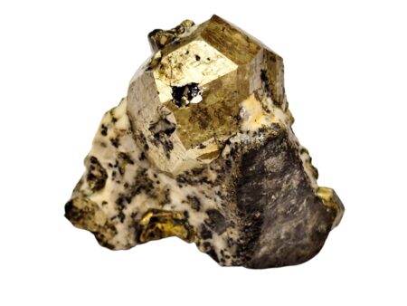 Pyrite specimen that is from Peru with the size of 55 x 25 x 45mm and weight of 114 grams