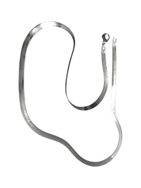 Blade Chain with lobster clasp, Stainless steel, 5mm wide, 46cm