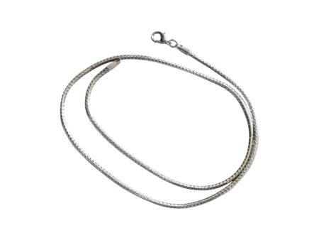 Snake Chain with lobster clasp, Stainless steel, 2.5mm wide, 47 cm