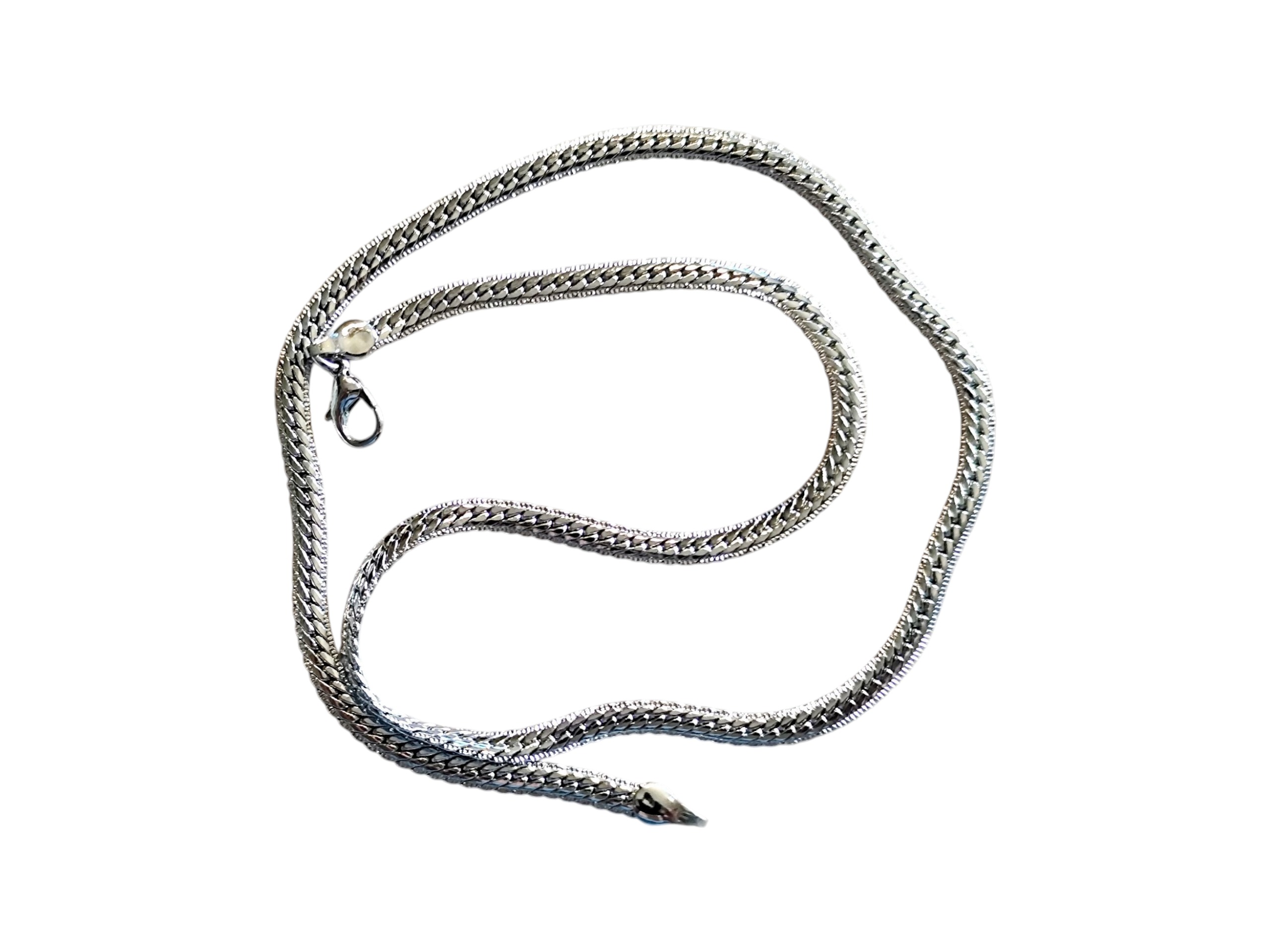 Wheat chain in Stainless steel 50cm