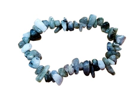 Labradorite chip bracelet, Stretchcord