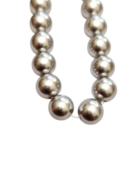 Grey Shell pearl bead string, 8mm, 40cm