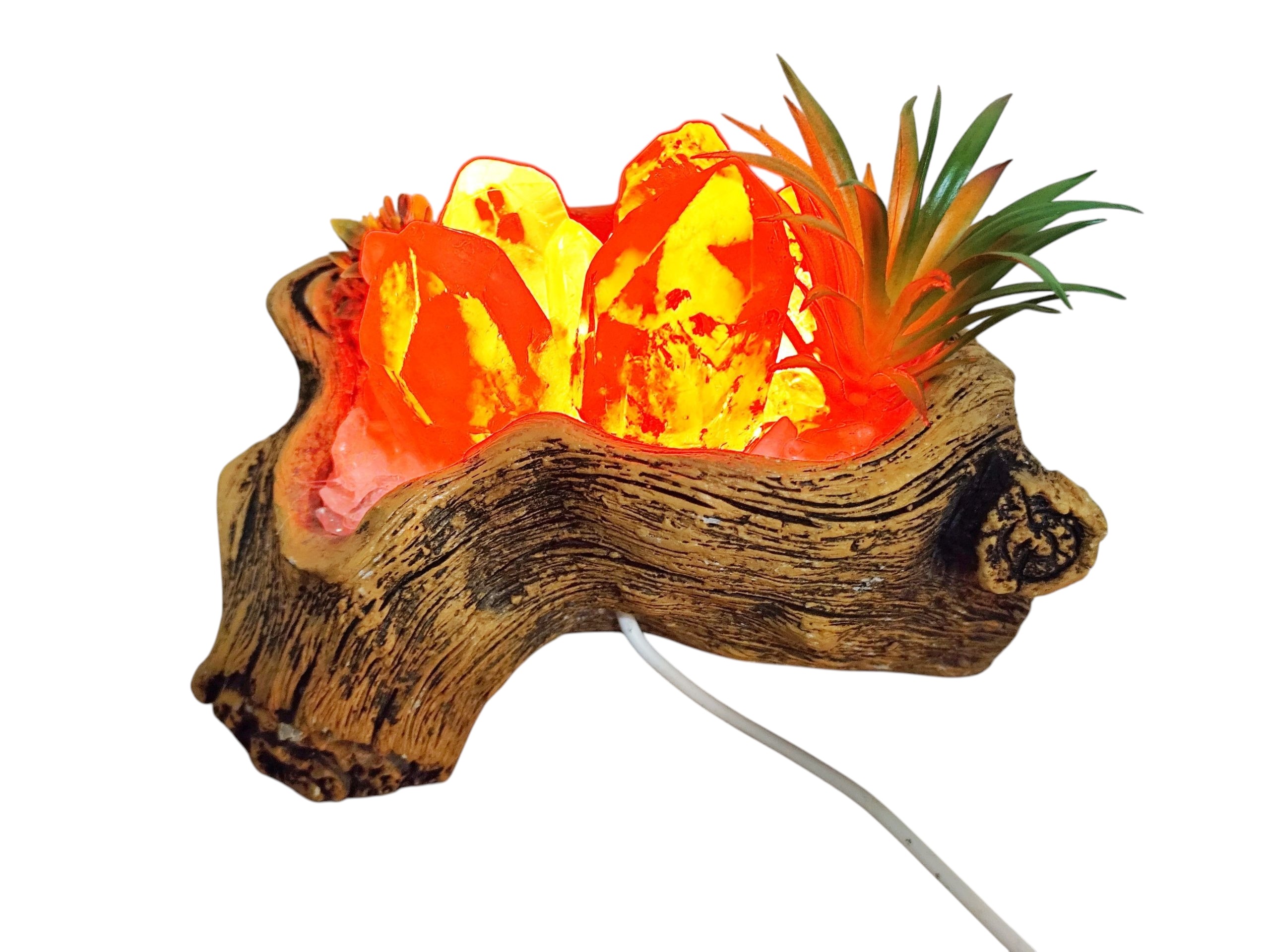 Tree root hedgehog light with quartz, 16cm wide - Image 2