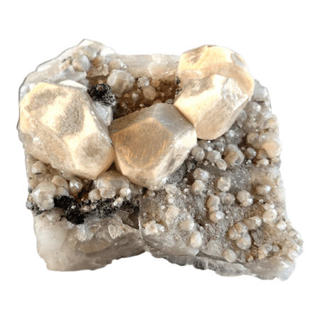Berg Aukas cabinet size calcite from Namibia, 10 x 8.5 x 5cm, 508grams