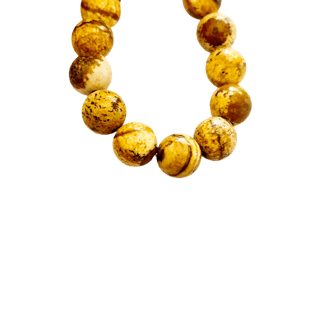 Picture Jasper bead string, 8.5mm, 38cm