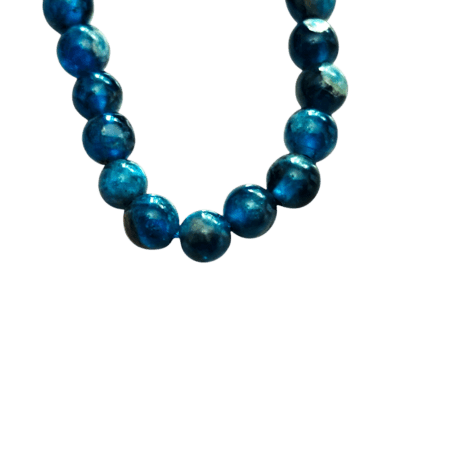 Apatite bead string, round, 4mm, 39cm