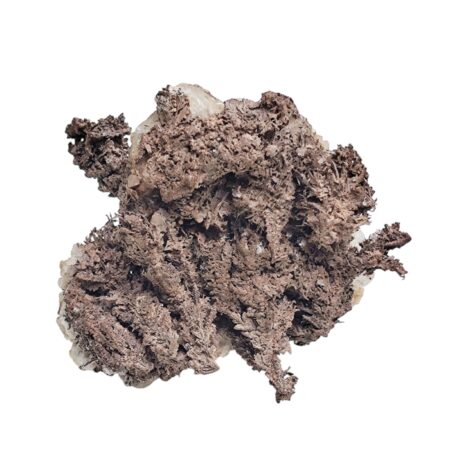 Native copper with calcite specimen, Onganja, 5.5 x 6.3 x 3.5cm
