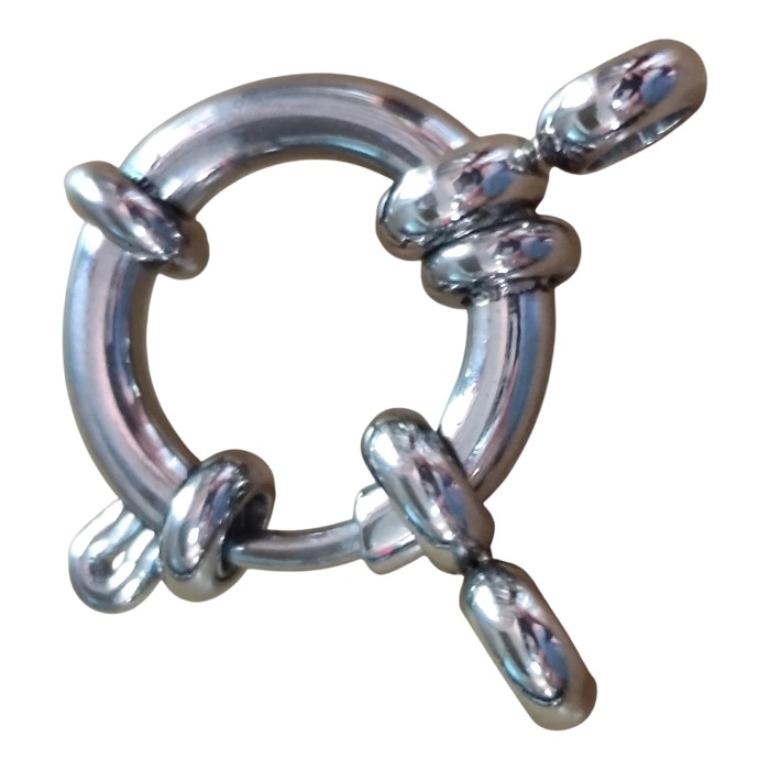 Stainless steel spring ring sailor clasp, 18mm
