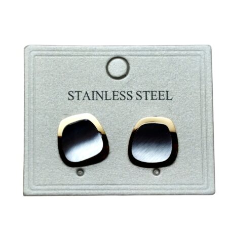 Abstract Geometric Dual-Tone Studs 16mm