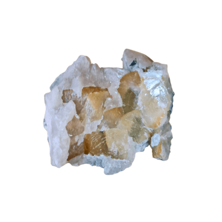 Fluorite with calcite cluster, Erongo in Namibia, 10 x 9.8 x 5.2cm