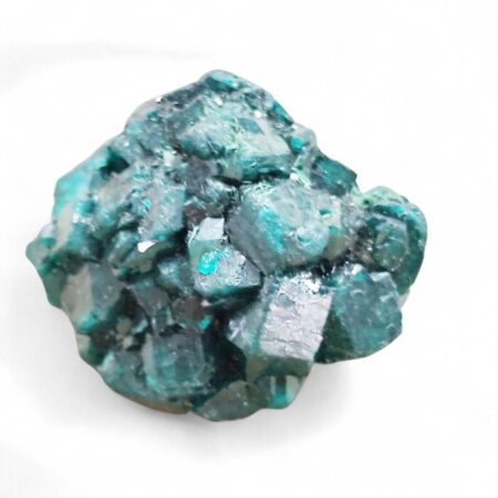 Deep-Teal Dioptase Crystal Cluster – 25mm