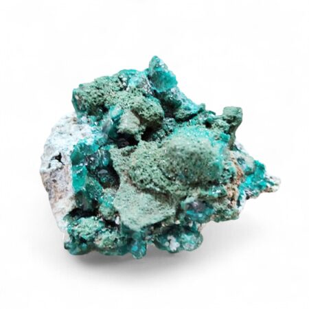 Dioptase with Malachite Coating – 33 mm