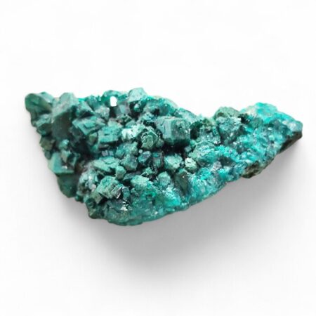 Elongated "Velvet" Dioptase Crystal Cluster – 50 mm