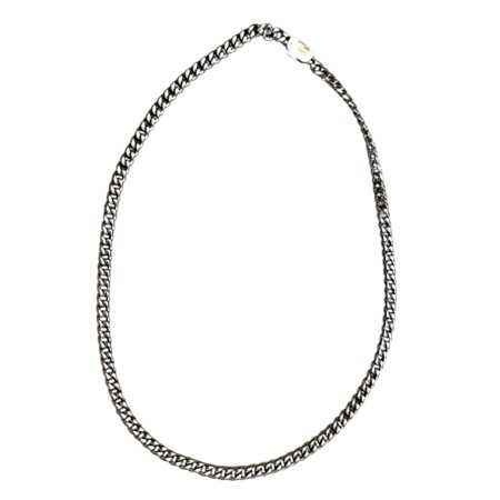 Curb Chain with clasp, Stainless steel, 7mm wide, 61cm