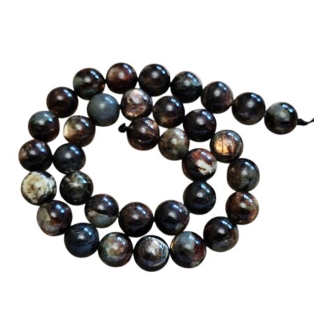 Black golden Lepidolite 12mm bead string, 39cm