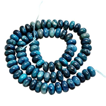 Apatite 10.1mm rondelle bead string, 41cm