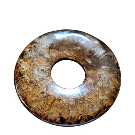 Bronzite donut, 50mm with 15mm diameter hole