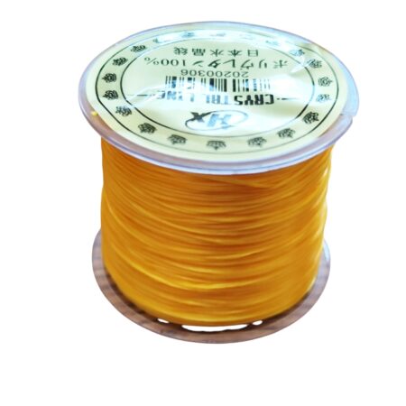 Premium Japanese Stretch Crystal Line – 0.8mm (approx. 50m Roll), Yellow