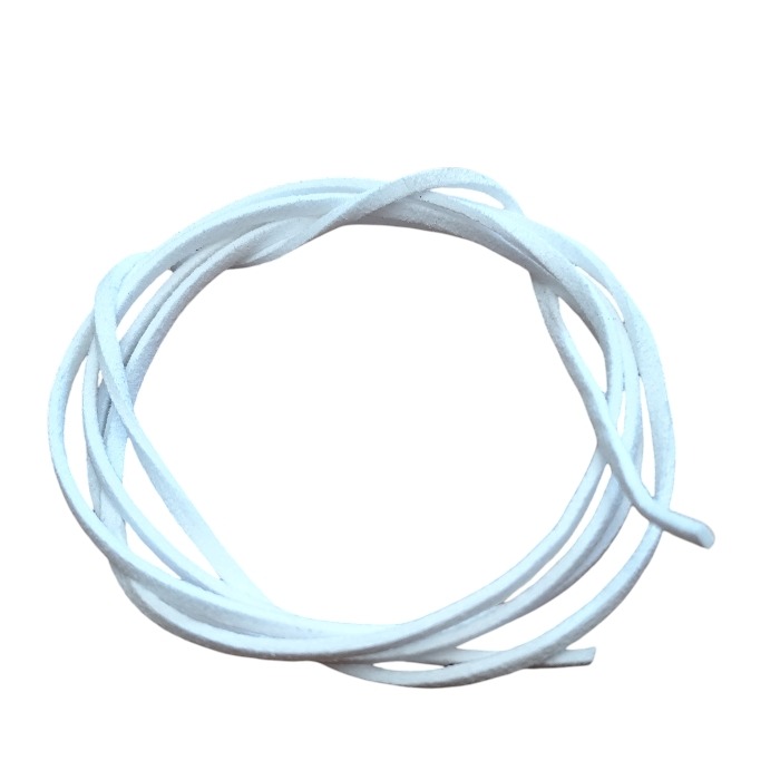 Premium Faux Leather Cord – 2mm (1 Meter) White