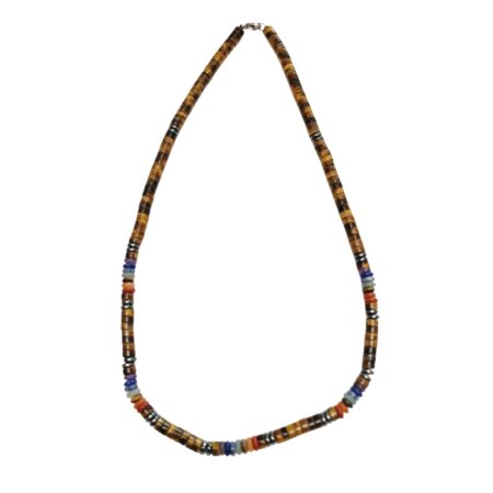 Tiger’s Eye heishe bead necklace