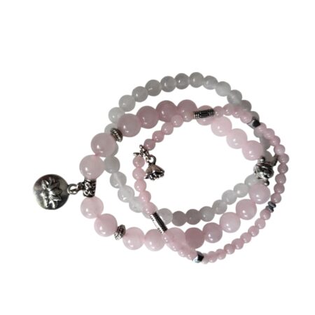 3 bracelet set, pink