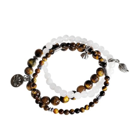 3 bracelet set, Tigers Eye