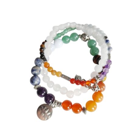 Chakra Balance 3-Piece Beaded Bracelet Stack