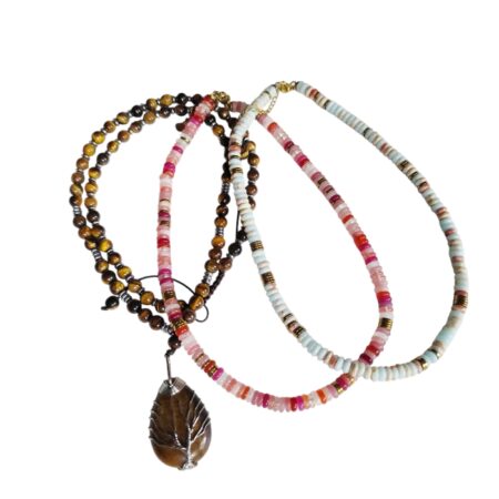 Gemstone necklace, Various